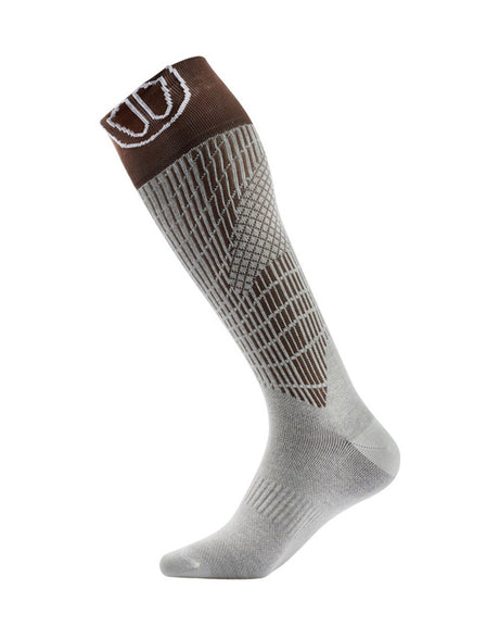 Sidas Ski Merino Low Volume Ski Sock-X Small-White / Brown-aussieskier.com