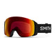 Smith 4D Mag Low Bridge Fit Ski Goggles-Black / Chromapop Everyday Red Mirror Lens + Chromapop Storm Yellow Flash Spare Lens-aussieskier.com