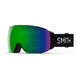 Smith I/O Mag Ski Goggles-Black / Chromapop Sun Green Mirror Lens + Chromapop Storm Rose Flash Spare Lens-aussieskier.com