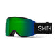 Smith Squad Mag Low Bridge Fit Ski Goggles-Black / Chromapop Sun Green Mirror Lens + Chromapop Storm Amber Spare Lens-aussieskier.com