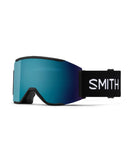 Smith Squad Mag Low Bridge Fit Ski Goggles-Black / Chromapop Sun Blue Mirror Lens + Chromapop Storm Blue Sensor Mirror Spare Lens-aussieskier.com
