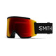 Smith Squad XL Ski Goggles-Black / Chromapop Sun Red Mirror Lens + Chromapop Storm Yellow Flash Spare Lens-aussieskier.com