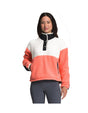 The North Face Cragmont Womens 1/4 Snap Fleece-X Small-Coral Sunrise-aussieskier.com