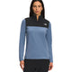 The North Face Glacier 1/4 Zip Womens Fleece-X Small-Folk Blue / TNF Black-aussieskier.com