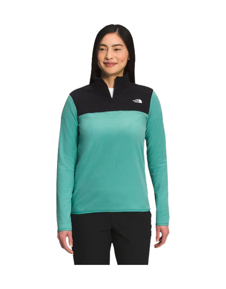 The North Face Glacier 1/4 Zip Womens Fleece-X Small-Wasabi-aussieskier.com