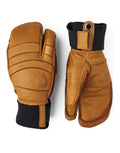 Hestra Leather Fall Line 3 Finger Ski Gloves-7-Cork-aussieskier.com