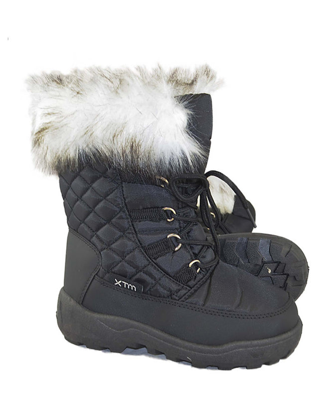 XTM Inessa Girls Snow Boots-25-26-Black-aussieskier.com