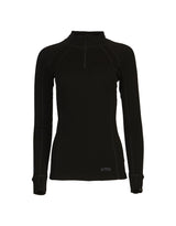 XTM Merino Womens Zip Neck 230 Thermal Top-8-Black-aussieskier.com