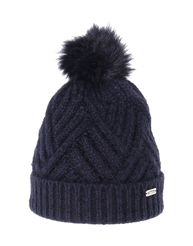 XTM Zoey Womens Beanie-Navy-aussieskier.com