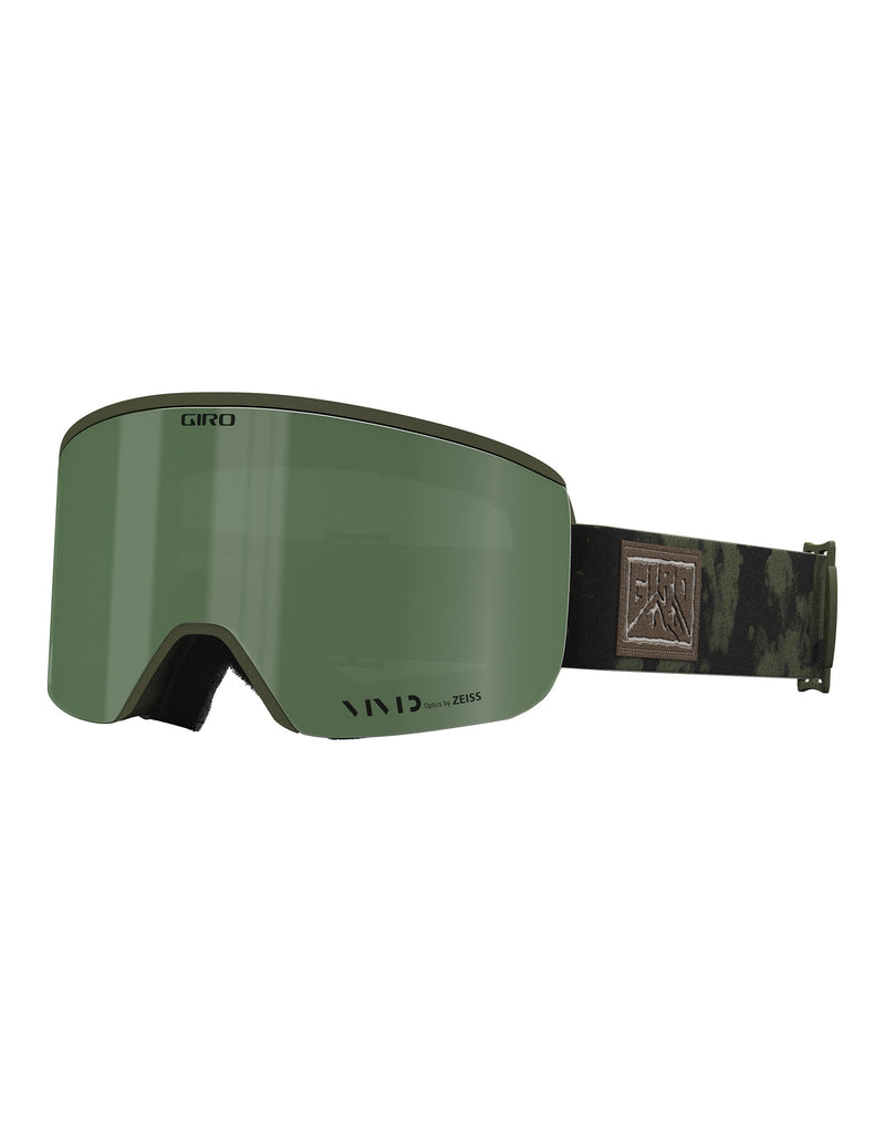 Giro Axis Ski Goggles-Standard Fit-Trail Green Clouddust / Vivid Envy Lens + Vivid Infrared Spare Lens-aussieskier.com