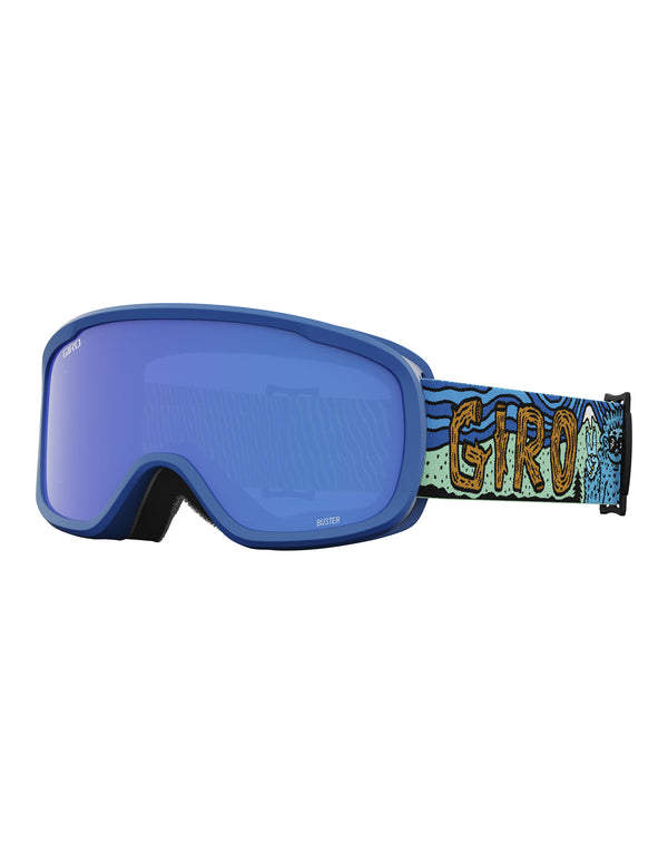 Giro Buster Kids Ski Goggles-Shreddy Yeti / Grey Cobalt Lens-aussieskier.com