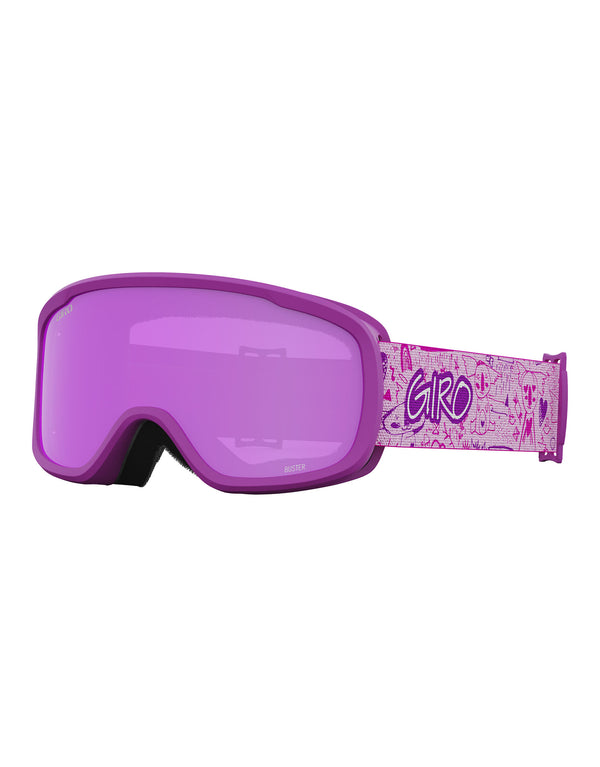 Giro Buster Kids Ski Goggles-Purple Koala / Amber Pink Lens-aussieskier.com
