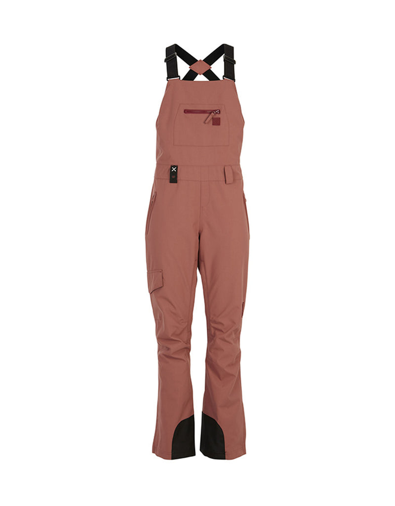 XTM Harper Bib Womens Ski Pants-8-Dusty Pink-aussieskier.com