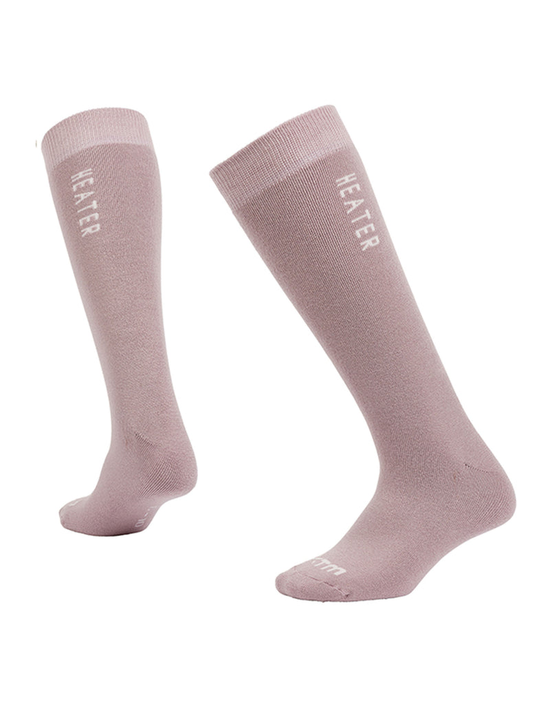XTM Heater Ski Sock - 3 Pack-Small (A2-8)-Dusty Pink-aussieskier.com