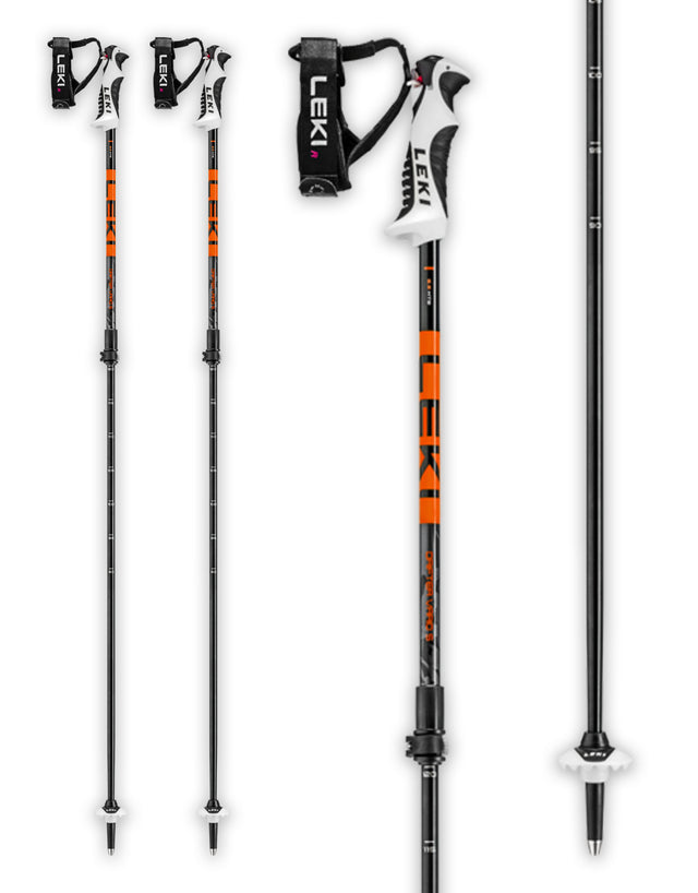 Leki Drifter Vario S Adjustable Kids Ski Poles-aussieskier.com