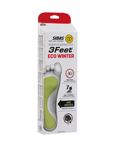 Sidas 3Feet Winter Eco Mid Prefabricated Insoles-aussieskier.com