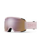 Smith Squad Ski Goggles-Carnation / Chromapop Everyday Rose Gold Mirror Lens + Clear Spare Lens-aussieskier.com