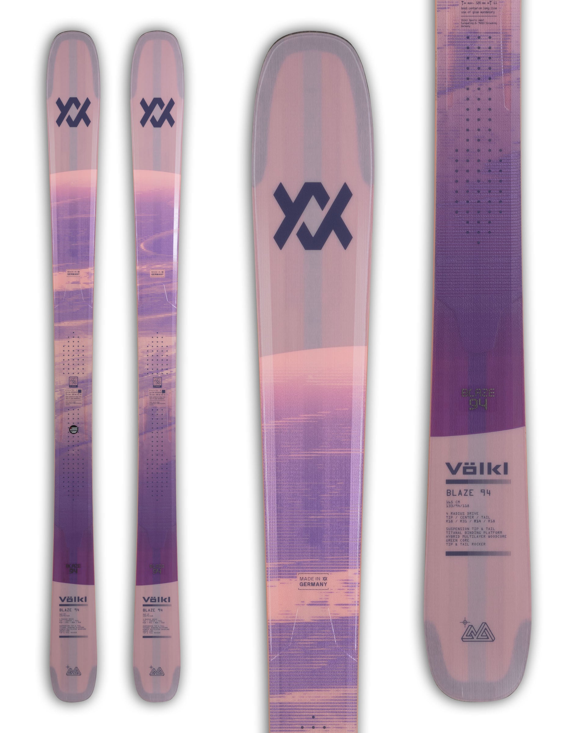 Volkl Blaze 94 Womens Skis 2027 – Lightweight All Mountain Joy