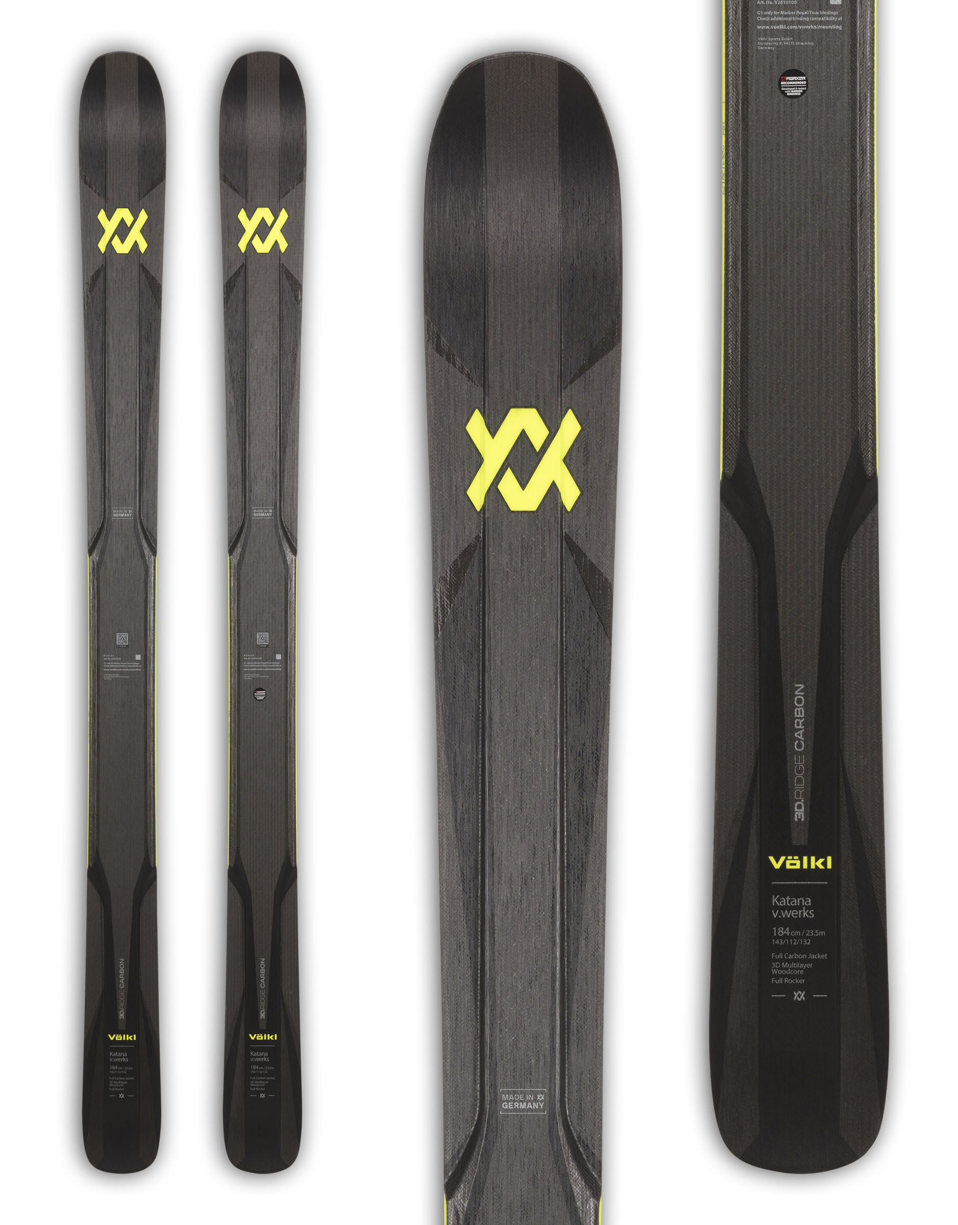 VOLKLv８PRO Volkl Katana V Werks Skis 2027 - Powder Touring Perfection