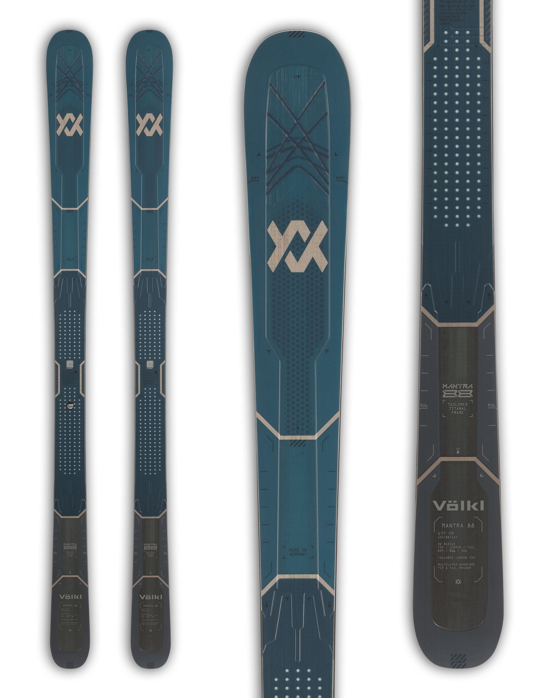Volkl Mantra 88 Skis 2027 – Sporty All Mountain Performance