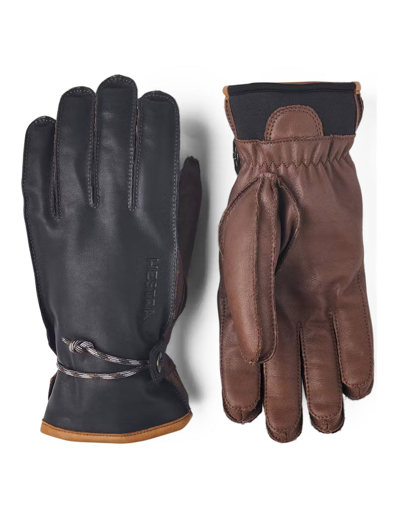 Hestra Wakayama Ski Gloves-7-Navy / Brown-aussieskier.com