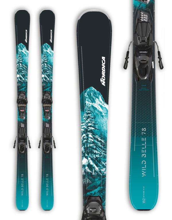 Nordica Wild Belle 78 CA Womens Skis + Marker TP2 10 Bindings 2024-aussieskier.com