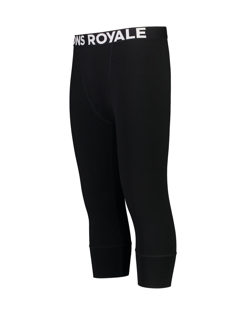 Mons Royale Cascade 3/4 Thermal Pants-Small-Black-aussieskier.com