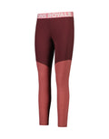 Mons Royale Cascade Womens Thermal Legging-Small-Dark Choc / Terracotta-aussieskier.com