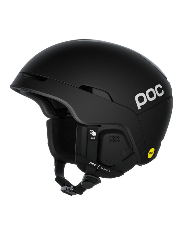 POC Obex MIPS Communication Ski Helmet-Medium / Large-Uranium Black-aussieskier.com