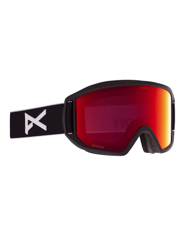 Anon Relapse Ski Goggles-Black / Perceive Red Lens-aussieskier.com