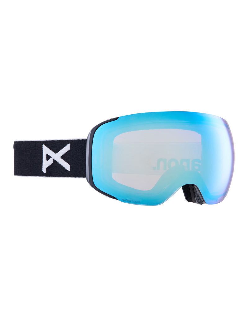 Anon M2 MFI Ski Goggles-Black / Perceive Blue Lens + Perceive Pink Spare Lens-Standard Fit-aussieskier.com