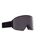Anon M4 Cylindrical MFI Ski Goggles-Smoke / Perceive Onyx Lens + Perceive Violet Spare Lens-Standard Fit-aussieskier.com