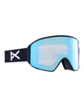 Anon M4 Cylindrical MFI Ski Goggles-Black / Perceive Blue Lens + Perceive Pink Spare Lens-Standard Fit-aussieskier.com
