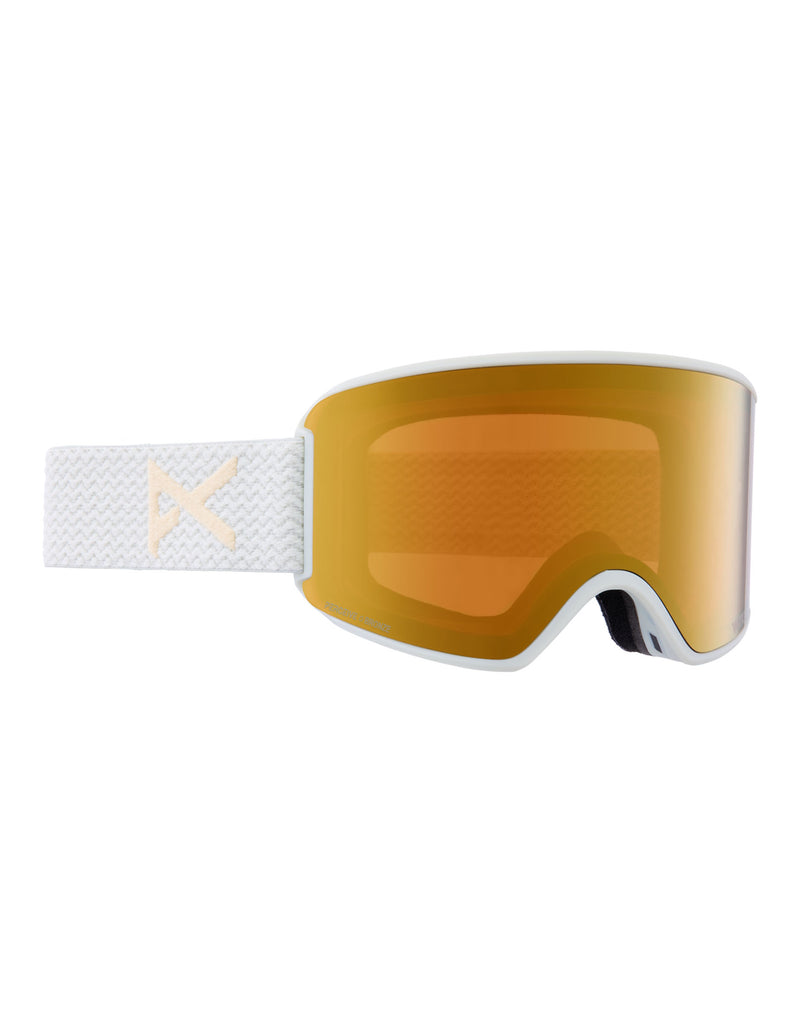 Anon WM3 MFI Womens Ski Goggles-Jade / Perceive Bronze Lens + Perceive Burst Spare Lens-Standard Fit-aussieskier.com