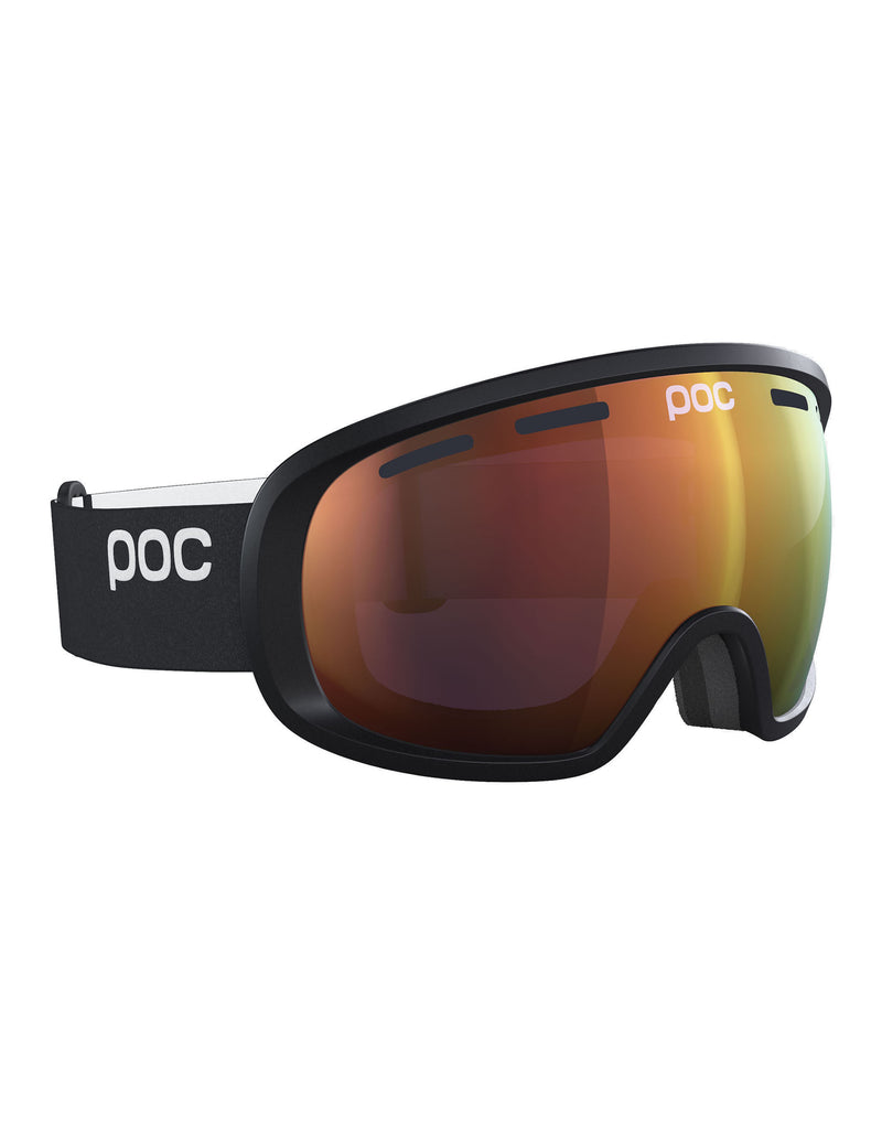 POC Fovea Clarity Ski Goggles-Uranium Black / Spektris Orange Lens-aussieskier.com