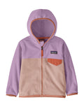 Patagonia Baby Micro D Snap-T Fleece Jacket-18M-Seafan Pink w/Dragon Purple-aussieskier.com