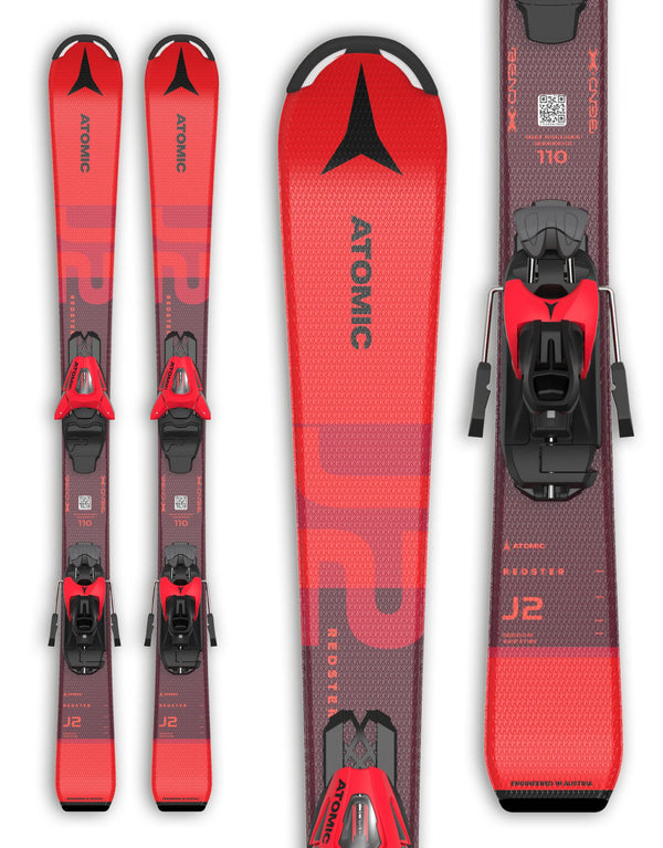 Atomic Redster J2 Kids Skis + C5 GW Bindings 2024-aussieskier.com