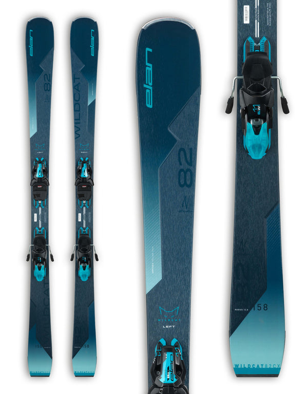 Elan Wildcat 82 CX Womens Skis + ELW 11 Bindings 2024-aussieskier.com