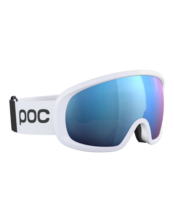 POC Fovea Mid Clarity Comp Ski Goggles-Hydrogen White / Spektris Blue Lens + Clarity No Mirror Spare Lens-aussieskier.com
