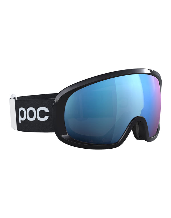 POC Fovea Mid Clarity Comp Ski Goggles-Uranium Black / Spektris Blue Lens + Clarity No Mirror Spare Lens-aussieskier.com