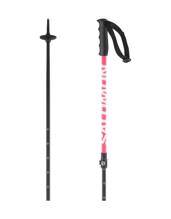 Salomon MTN Junior Adjustable Ski Poles-Copen Blue / Orange-aussieskier.com