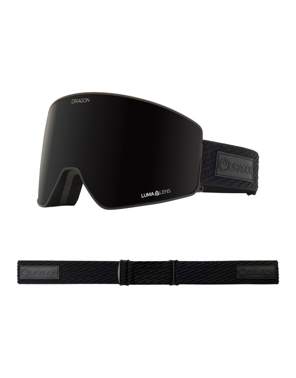 Dragon PXV2 Ski Goggles-Midnight / Lumalens Midnight Lens + Lumanlens Violet Spare Lens-aussieskier.com