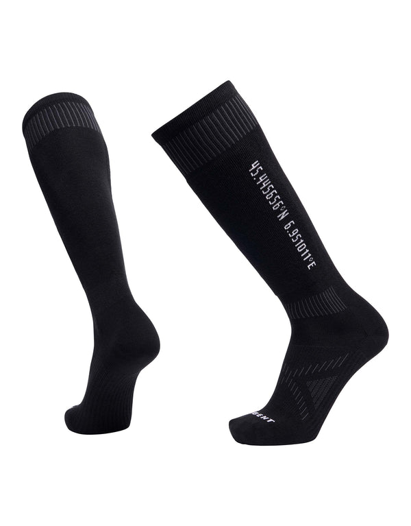Le Bent Ultra Light Ski Socks-Small-Core Black-aussieskier.com