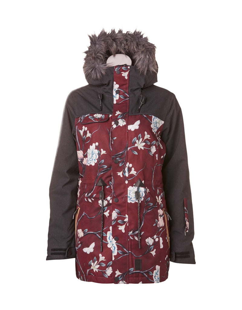 Rojo Task Womens Ski Jacket-12-Winter Floral-aussieskier.com