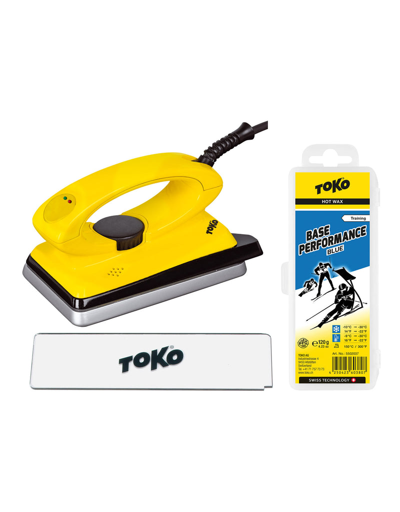 Toko T8 Waxing Iron, Wax & Scraper Package-Blue (-30 to -8°C)-aussieskier.com