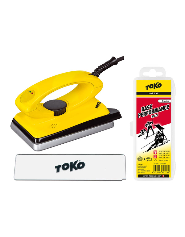 Toko T8 Waxing Iron, Wax & Scraper Package-Red (-12 to -2°C)-aussieskier.com