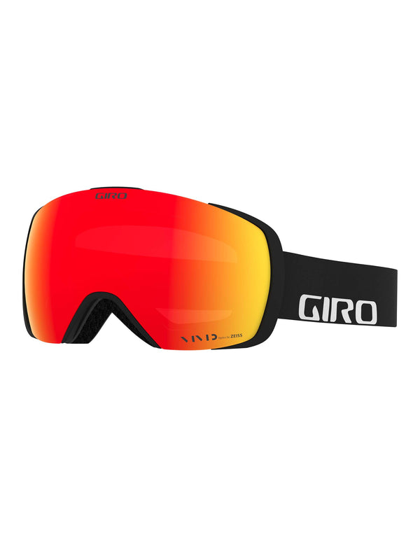 Giro Contact Ski Goggles-Standard Fit-Black Wordmark / Vivid Ember Lens + Vivid Infrared Spare Lens-aussieskier.com