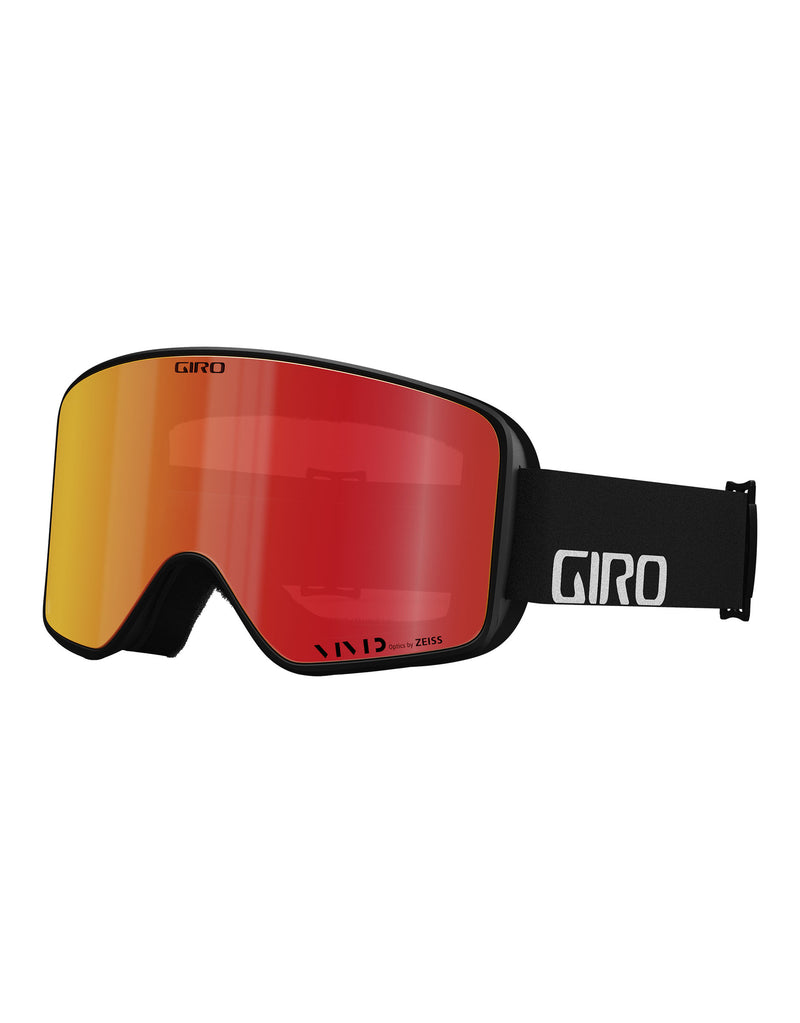 Giro Method Ski Goggles-Standard Fit-Black Wordmark / Vivid Ember Lens + Vivid Infrared Spare Lens-aussieskier.com