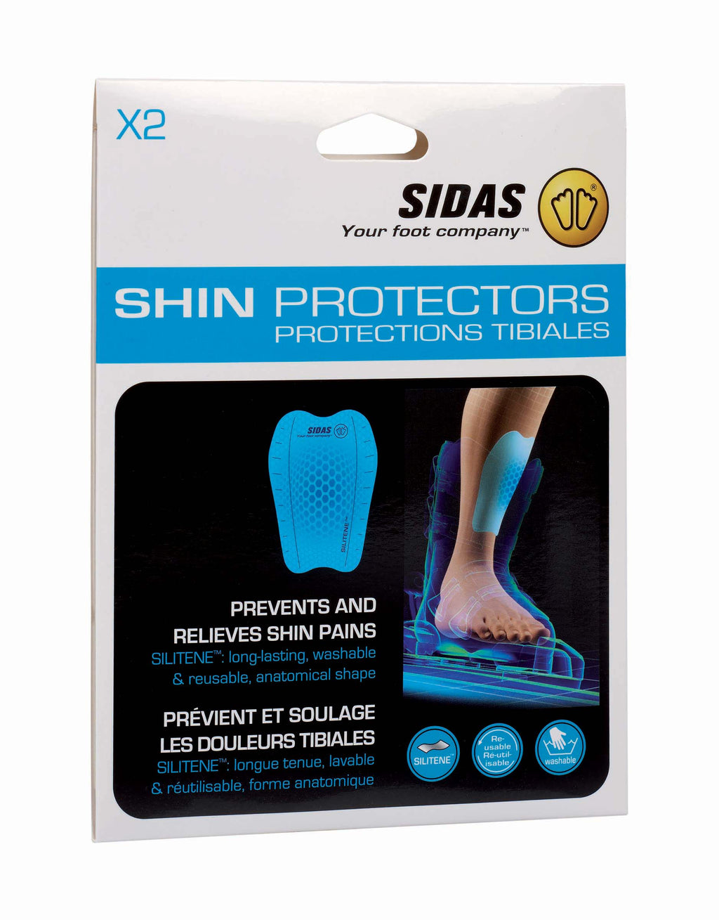 Protection Tibiale en Gel SHIN PROTECTOR XL 105x150mm SIDAS - Montania Sport