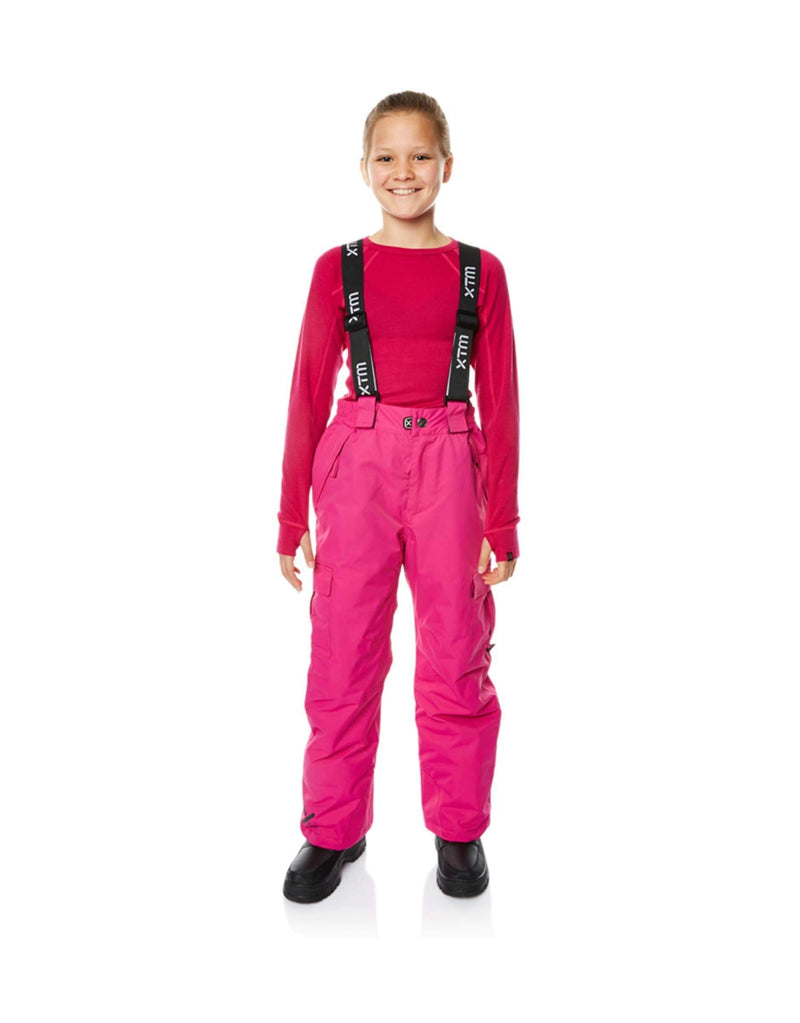 XTM Pluto Junior Ski Pants-2-Pink-aussieskier.com